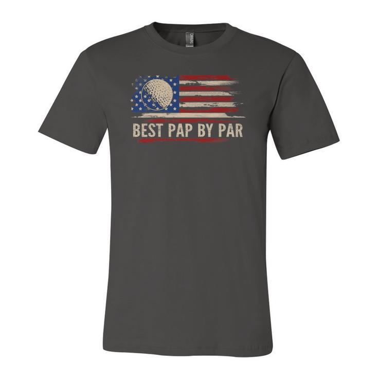 Vintage Best Pap By Par American Flag Golf Golfer Jersey T-Shirt