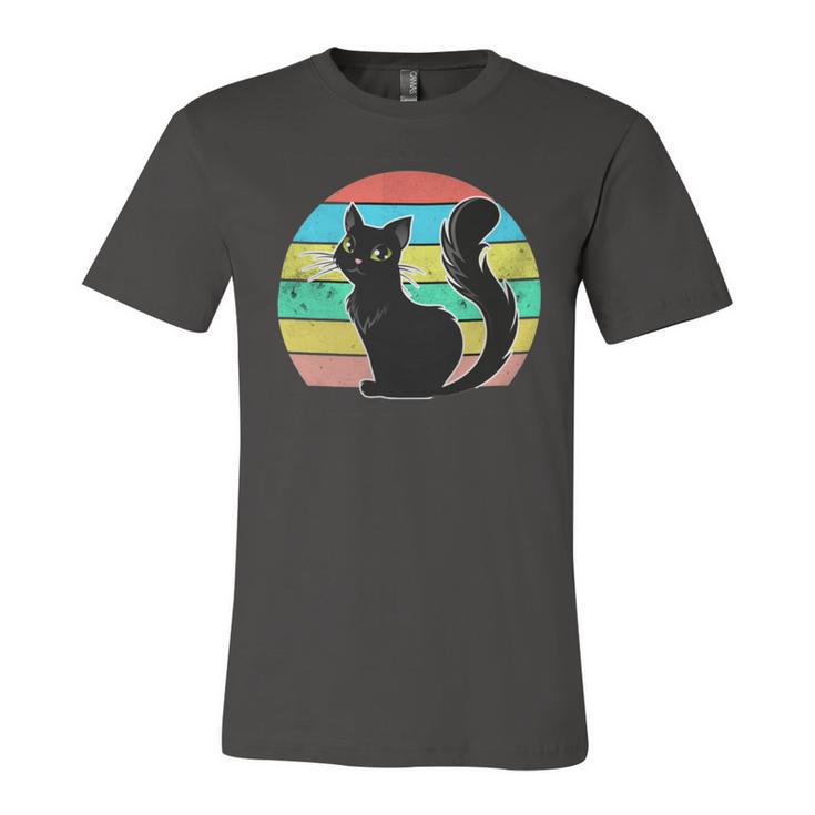 Vintage Black Cat Lover 307 Shirt Unisex Jersey Short Sleeve Crewneck Tshirt