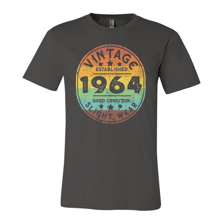 Vintage Established 1964 58Th Birthday Party Retro Jersey T-Shirt