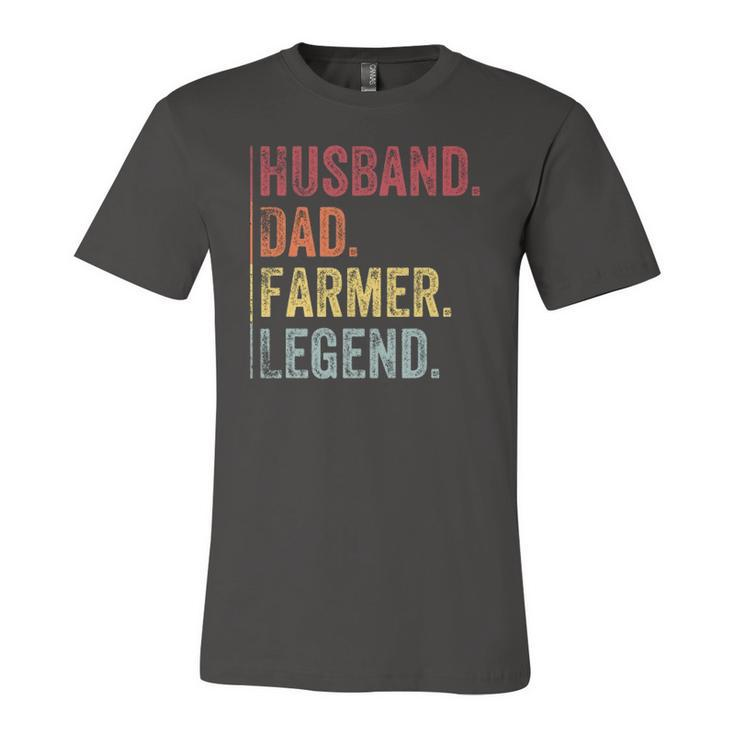 Vintage Husband Dad Farmer Legend For Fathers Day Jersey T-Shirt