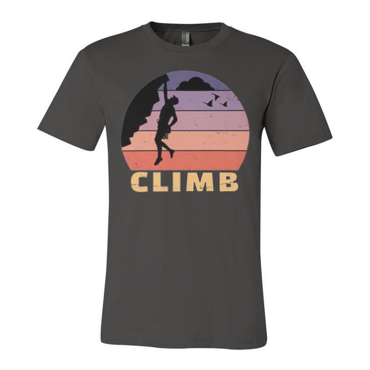 Vintage Retro Rock Climber 174 Shirt Unisex Jersey Short Sleeve Crewneck Tshirt