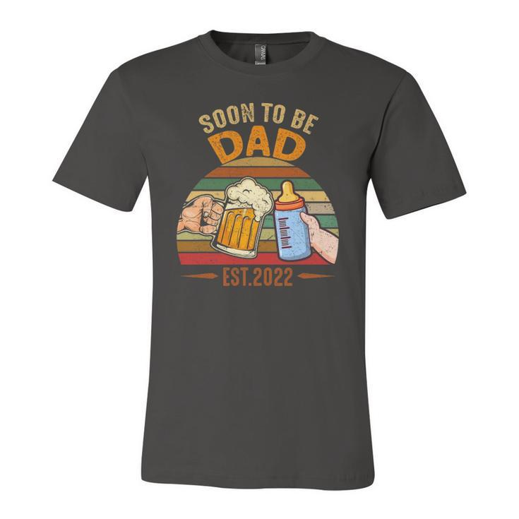 Vintage Soon To Be Dad 2022 Fathers Day Jersey T-Shirt