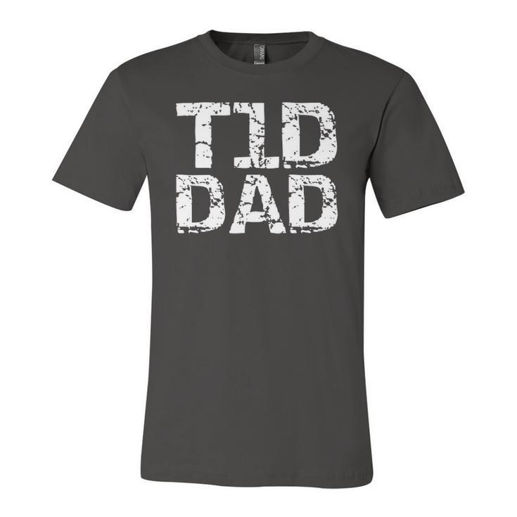 Vintage Type 1 Diabetes Dad For Fathers Cool T1d Dad Jersey T-Shirt