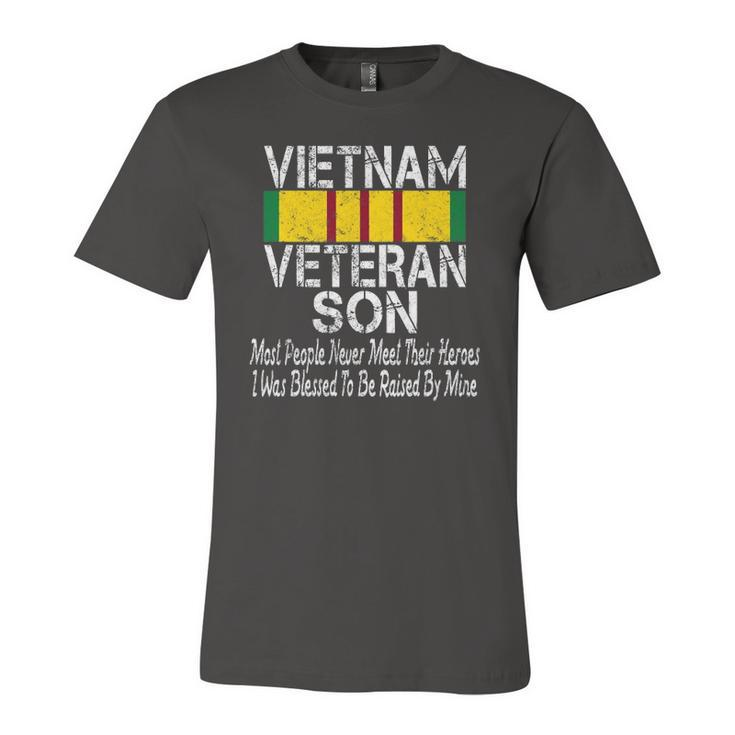 Vintage Us Military Vietnam Veteran Son Jersey T-Shirt