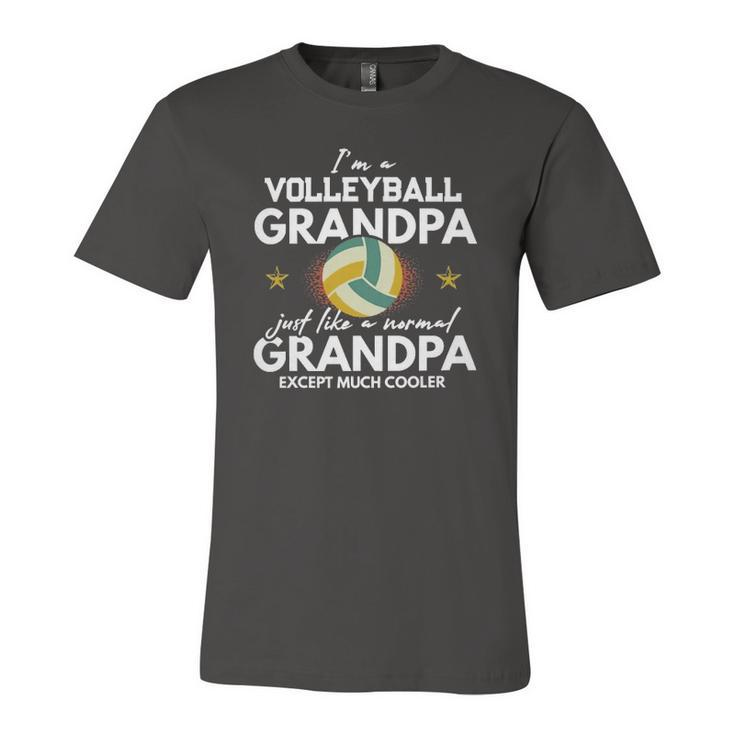 Im A Volleyball Grandpa Like Normal Grandparents Jersey T-Shirt