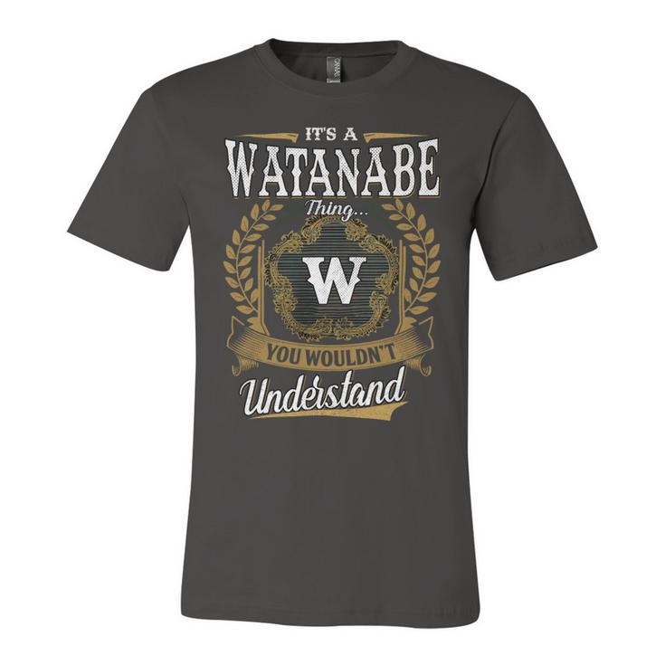 Watanabe Blood Runs Through My Veins Name V2 Unisex Jersey Short Sleeve Crewneck Tshirt