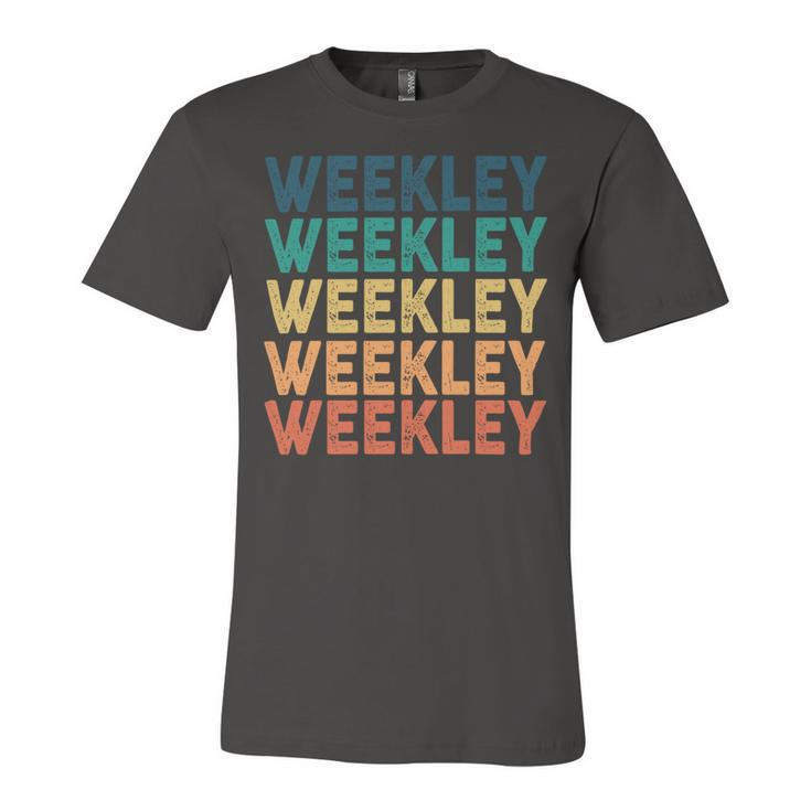 Weekley Name Shirt Weekley Family Name V2 Unisex Jersey Short Sleeve Crewneck Tshirt