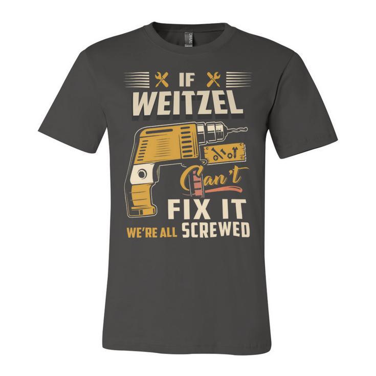 Weitzel Blood Runs Through My Veins Name V2 Unisex Jersey Short Sleeve Crewneck Tshirt