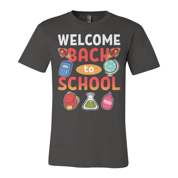 Welcome Back To School School Party 483 Shirt Unisex Jersey Short Sleeve Crewneck Tshirt