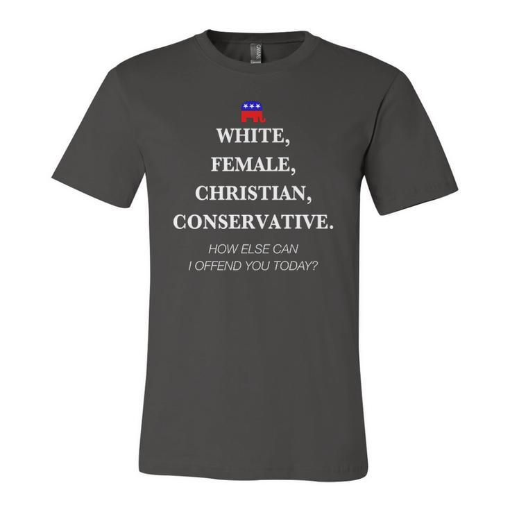 White Female Christian Conservative Republican  Jersey T-Shirt