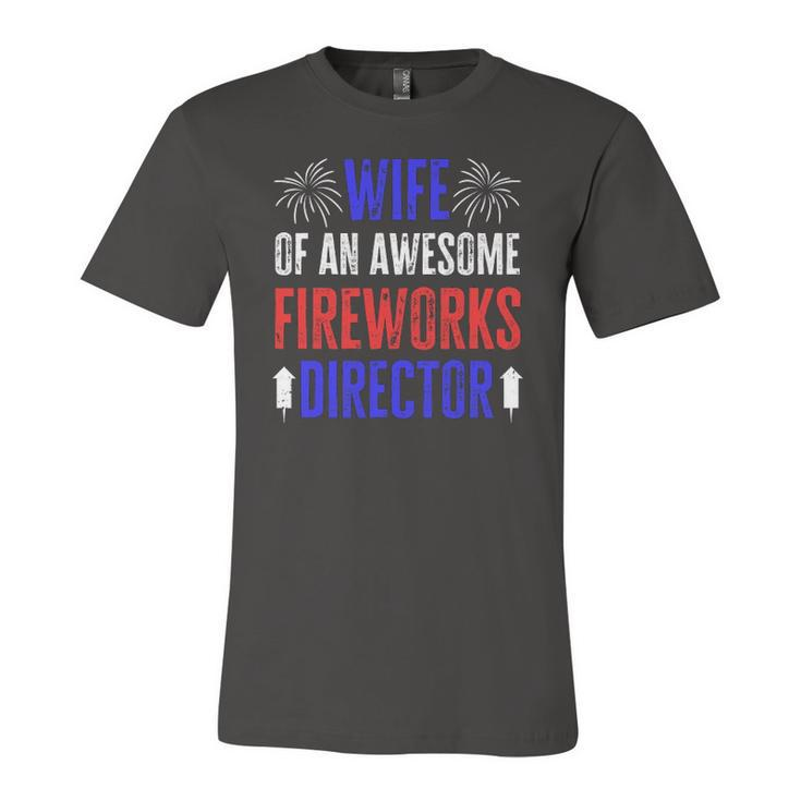 Wife Of An Awesome Fireworks Director 4Th Of July Jersey T-Shirt