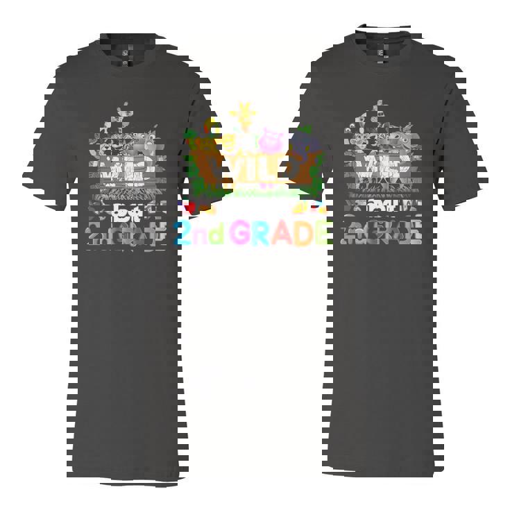 Wild About 2Nd Second Grade Teacher Student Back To School Jersey T-Shirt
