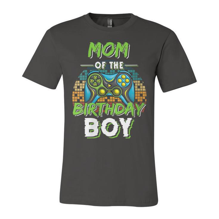 Womens Mom Of The Birthday Boy Matching Video Gamer Birthday Party  Unisex Jersey Short Sleeve Crewneck Tshirt