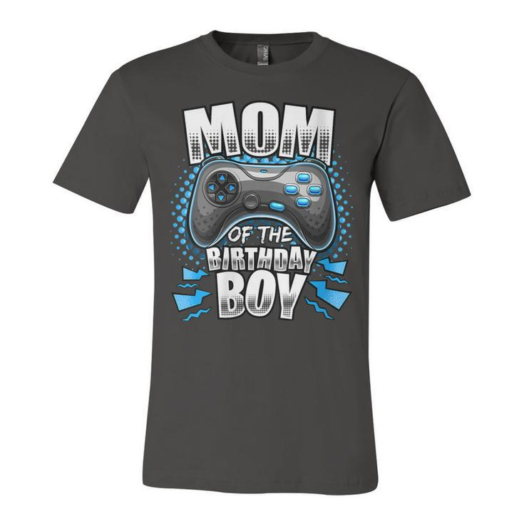 Womens Mom Of The Birthday Boy Matching Video Gamer Birthday Party  V2 Unisex Jersey Short Sleeve Crewneck Tshirt
