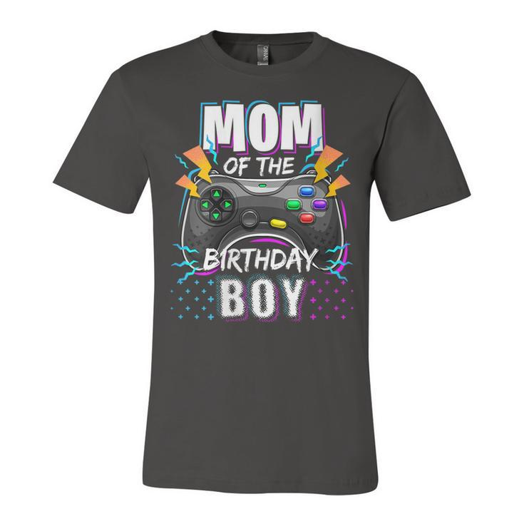 Womens Mom Of The Birthday Boy Matching Video Gamer Birthday Party  V3 Unisex Jersey Short Sleeve Crewneck Tshirt