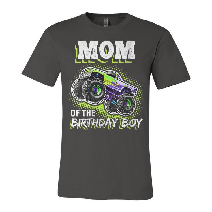 Womens Mom Of The Birthday Boy Monster Truck Birthday Novelty Gift  Unisex Jersey Short Sleeve Crewneck Tshirt