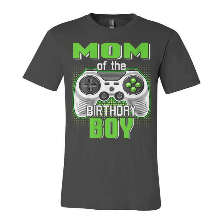 Womens Mom Of The Birthday Boy Video Game B-Day Top Gamer Party  Unisex Jersey Short Sleeve Crewneck Tshirt