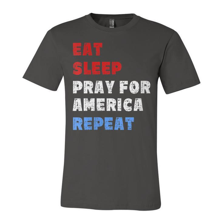 Womens Pray For America Patriotic Christian Saying 4Th Of July Meme  Unisex Jersey Short Sleeve Crewneck Tshirt