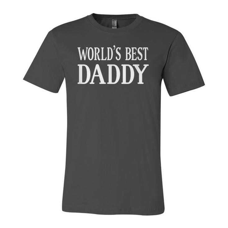 Worlds Best Daddy Fathers Day Idea For Dad Jersey T-Shirt