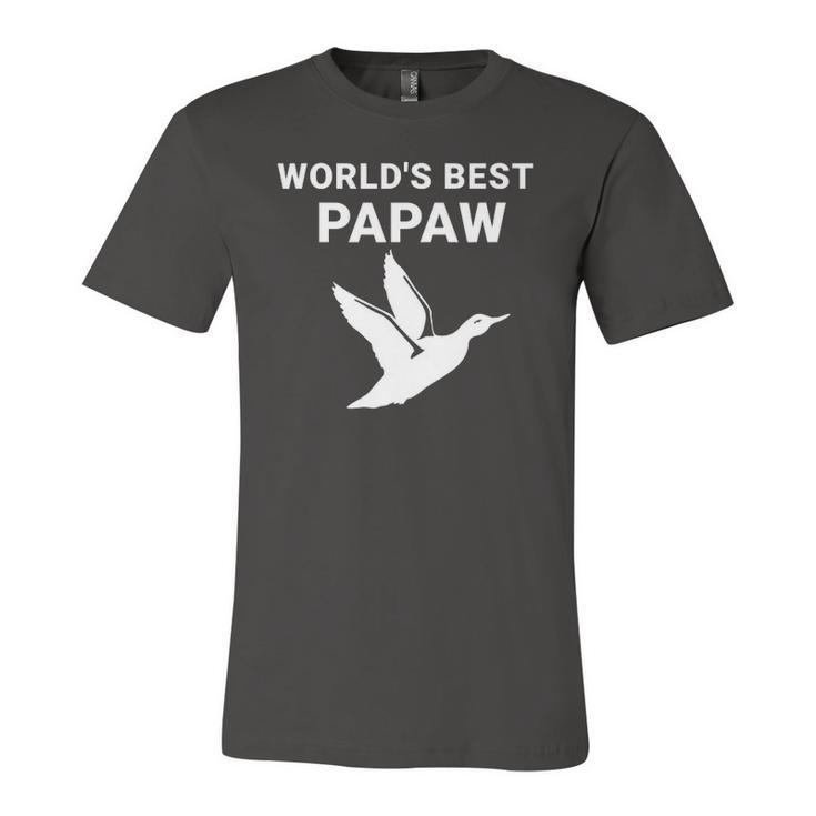 Worlds Best Papaw Duck Hunters Grandpa Jersey T-Shirt