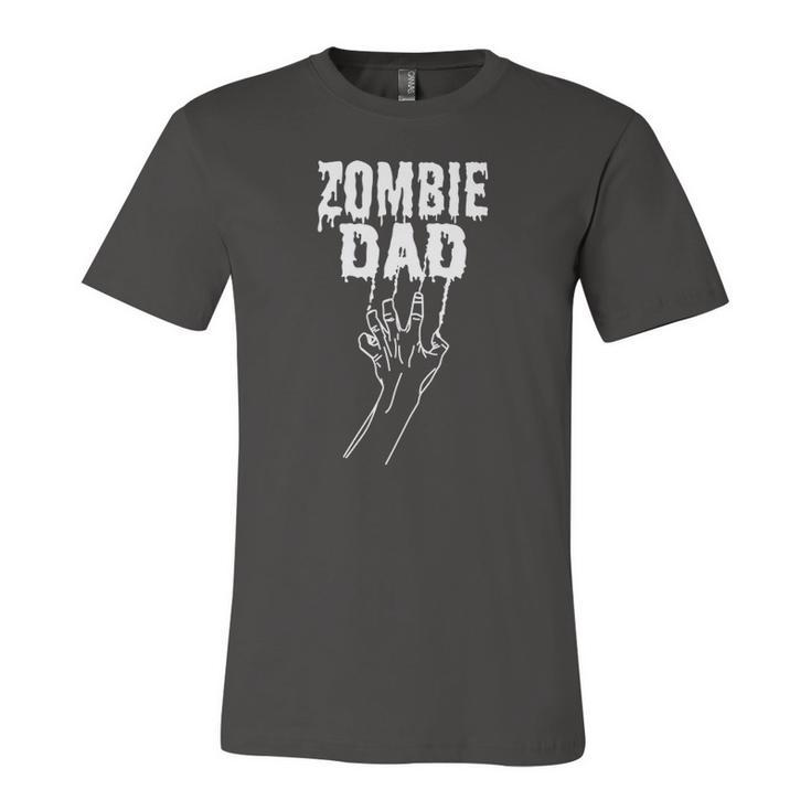 Zombie Dad Halloween Father Costume Adults Jersey T-Shirt