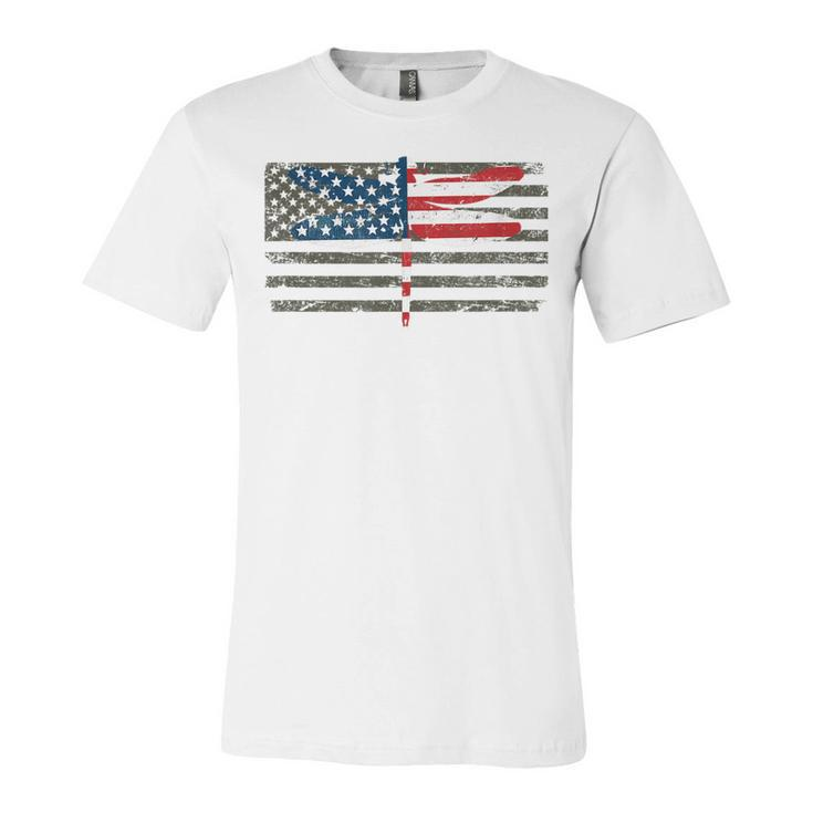 4Th Of July Dragonfly  Patriotic Us American Flag  Unisex Jersey Short Sleeve Crewneck Tshirt