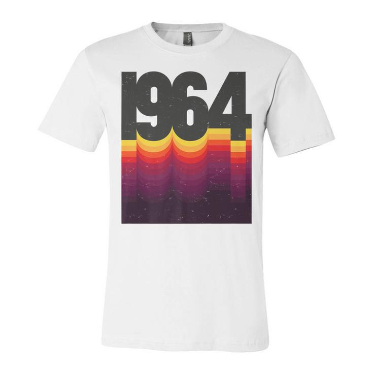 58Th Birthday Vintage Retro Style 1964   V2 Unisex Jersey Short Sleeve Crewneck Tshirt