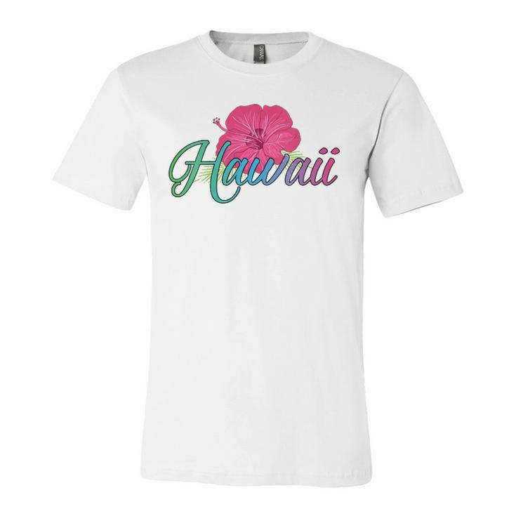 Aloha Hawaii From The Island Feel The Aloha Flower Spirit Jersey T-Shirt