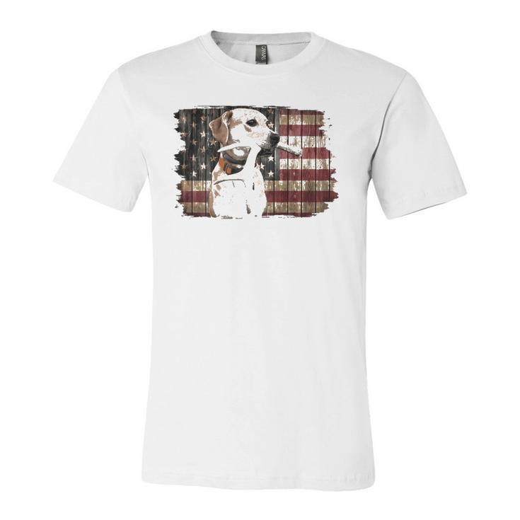 American Flag 4Th Of July Hunting Deer Jersey T-Shirt