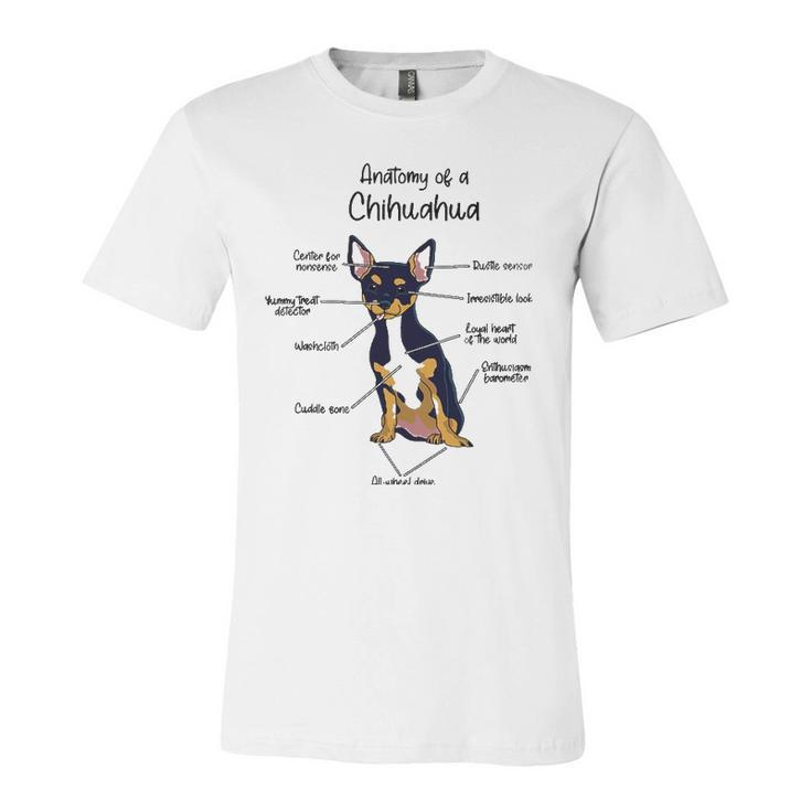 Anatomy Of A Chihuahua Dog Dogs Pet Jersey T-Shirt