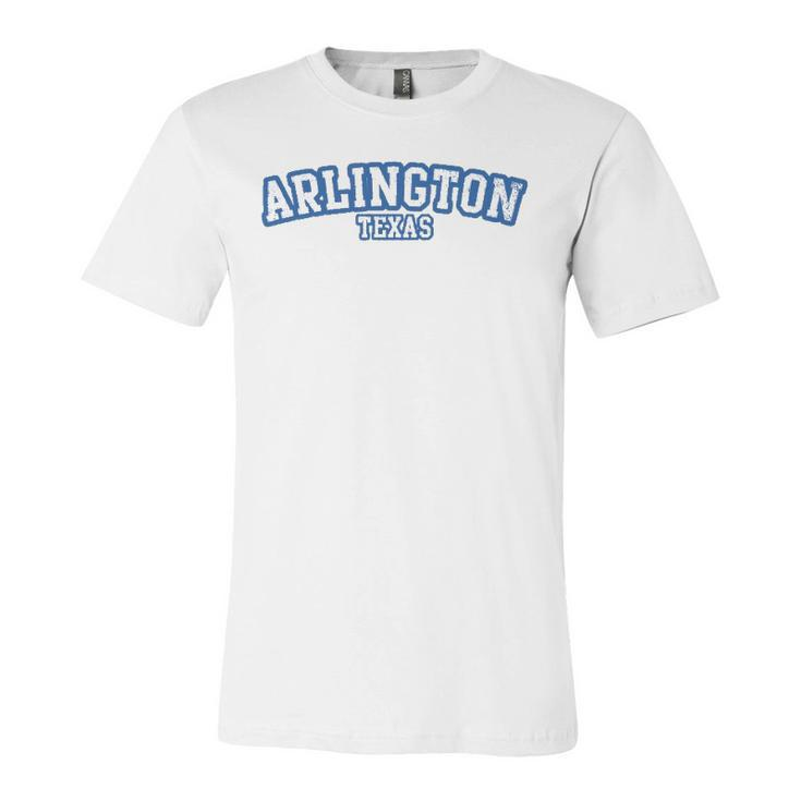 Arlington Texas Athletic Text Sport Style Jersey T-Shirt