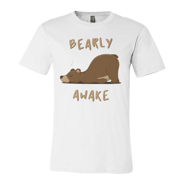 Bearly Awake Sleeping Bear Jersey T-Shirt