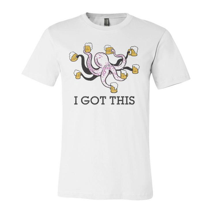 I Got This Beer Octopus Bartender Server Jersey T-Shirt