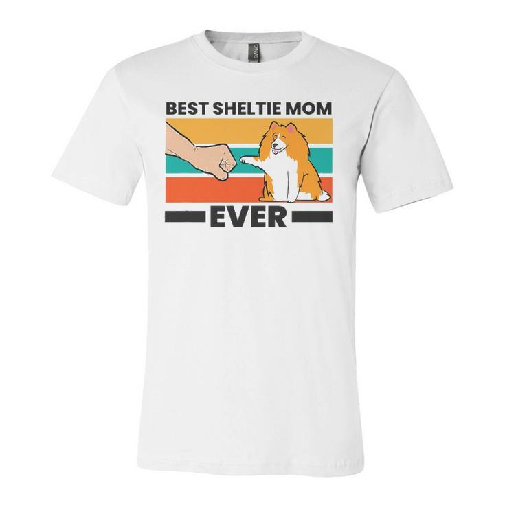 Best Sheltie Mom Ever Sheepdog Mama Shetland Sheepdogs Jersey T-Shirt