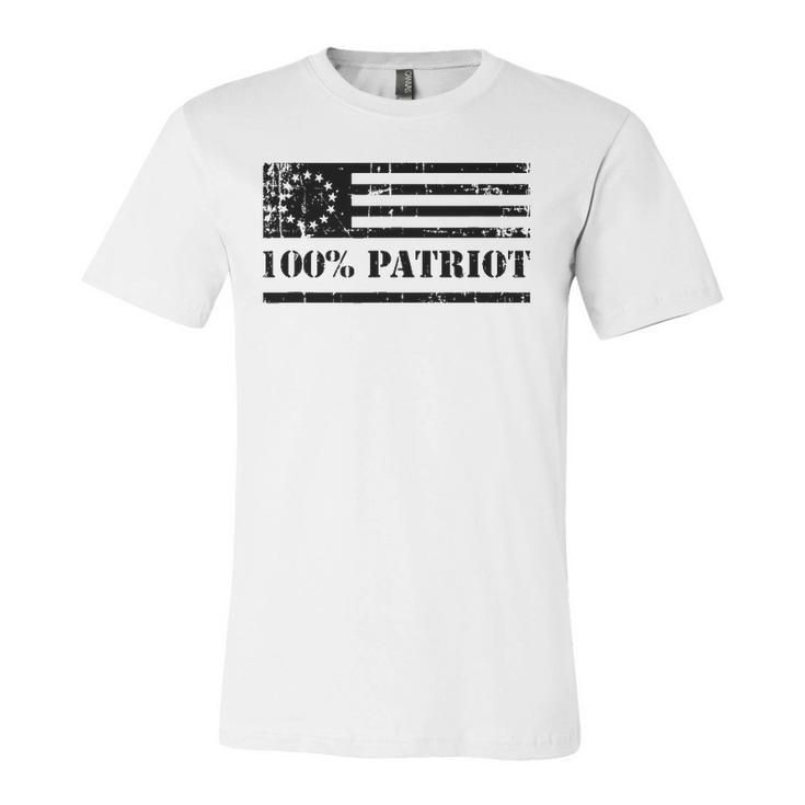 Betsy Ross Flag 100 Percent Patriot Jersey T-Shirt