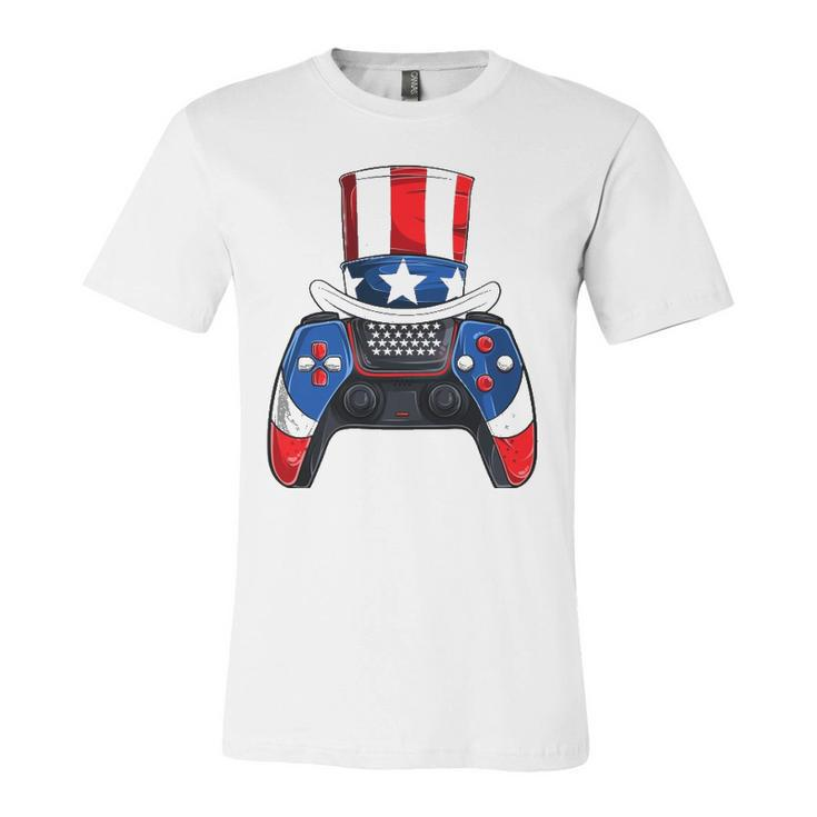 Boy Fourth Of July S American Flag Video Games Kids Jersey T-Shirt
