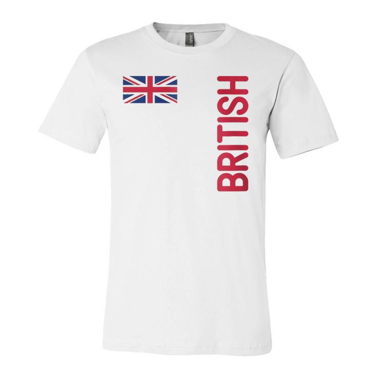 British Flag And The United Kingdom Roots Zip Jersey T-Shirt