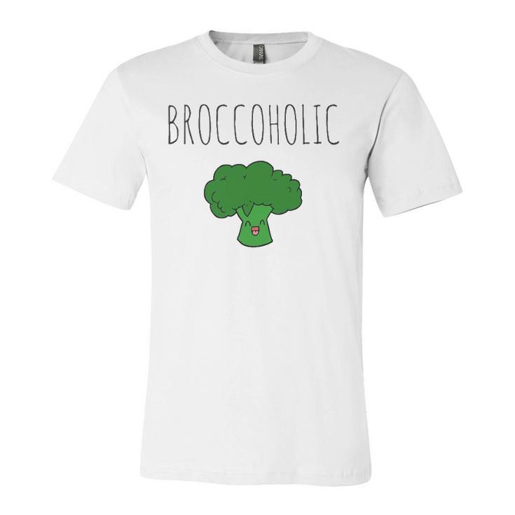 Broccoholic Vegan & Vegetarian Broccoli Lovers Jersey T-Shirt