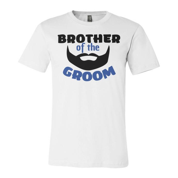 Brother Of The Groom Great Gift For The Brother Of The Awesome Groom  Unisex Jersey Short Sleeve Crewneck Tshirt