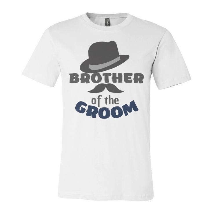 Brother Of The Groom Matching Bridal Party For Family Unisex Jersey Short Sleeve Crewneck Tshirt