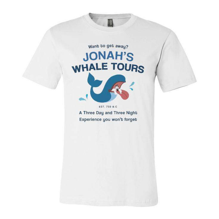 Christian Religious Bible Verse Jonahs Whale Jersey T-Shirt