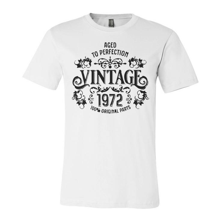 Copy Of  50Th Birthday Born 1972 Vintage  Unisex Jersey Short Sleeve Crewneck Tshirt