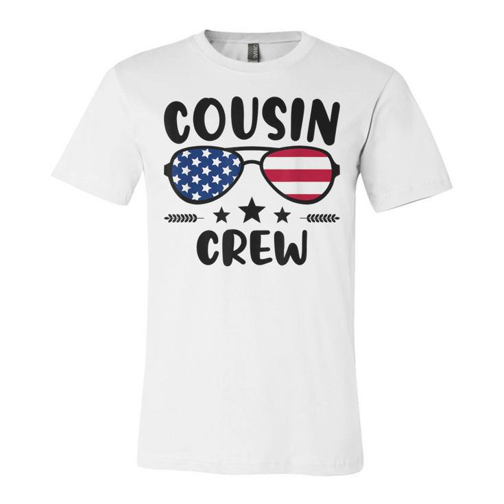 Cousin Crew 4Th Of July Patriotic American Family Matching  V7 Unisex Jersey Short Sleeve Crewneck Tshirt