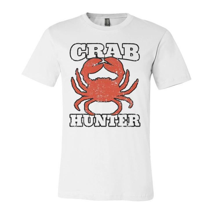 Crab Hunter Seafood Hunting Crabbing Lover Claws Shellfish Unisex Jersey Short Sleeve Crewneck Tshirt