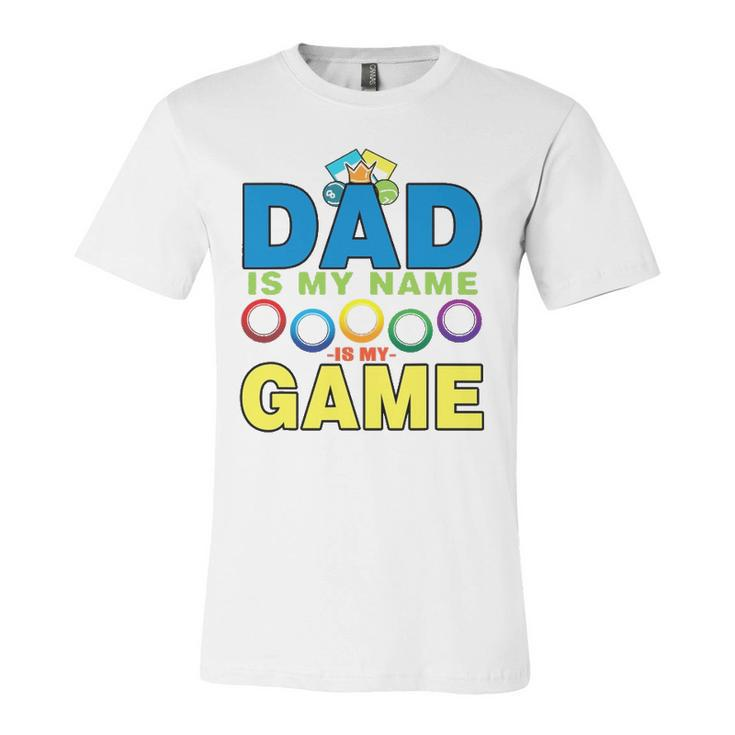 Dad Lucky Bingo Player Dadfathers Day Jersey T-Shirt