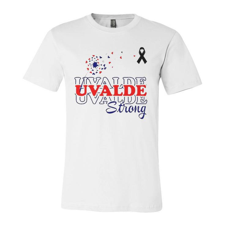 Dandelion Uvalde Strong Texas Strong Pray Protect Kids Not Guns Jersey T-Shirt