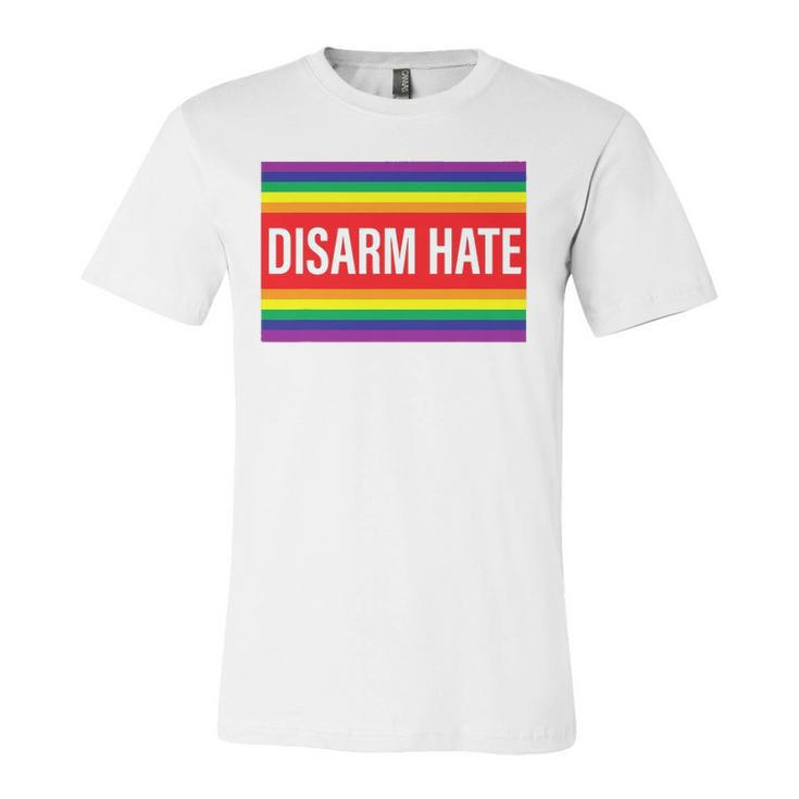Disarm Hate Lgbtq Pride Protect Trans Students Not Afraid Jersey T-Shirt