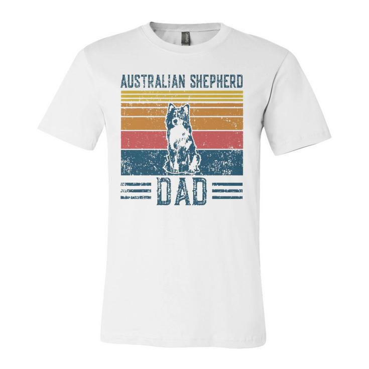 Dog Aussie Dad Vintage Australian Shepherd Dad Jersey T-Shirt