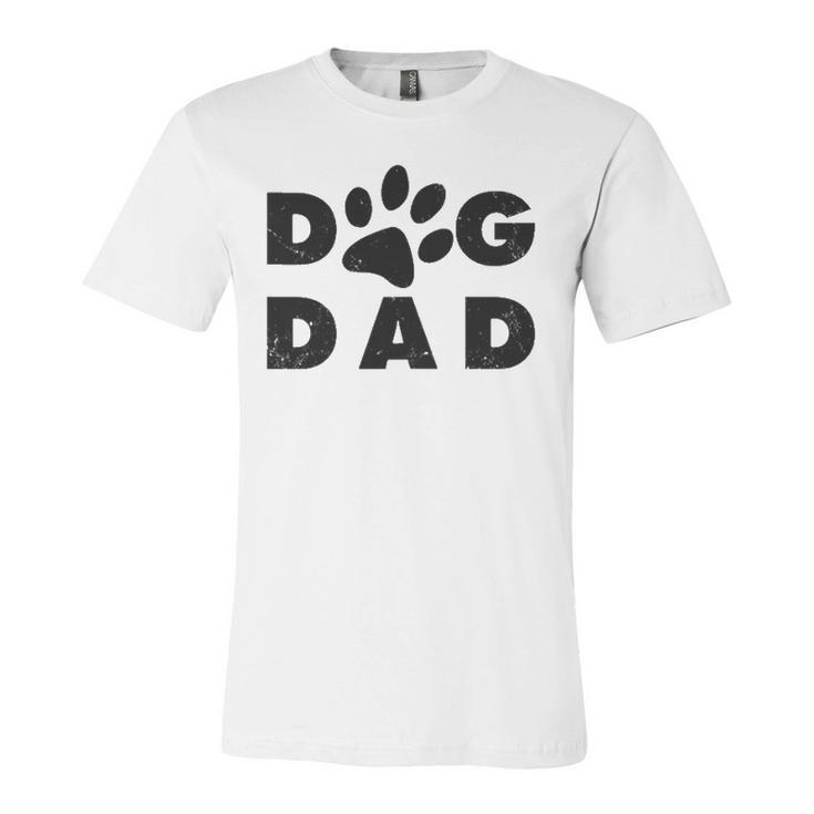 Dog Dad Classic Paw Jersey T-Shirt