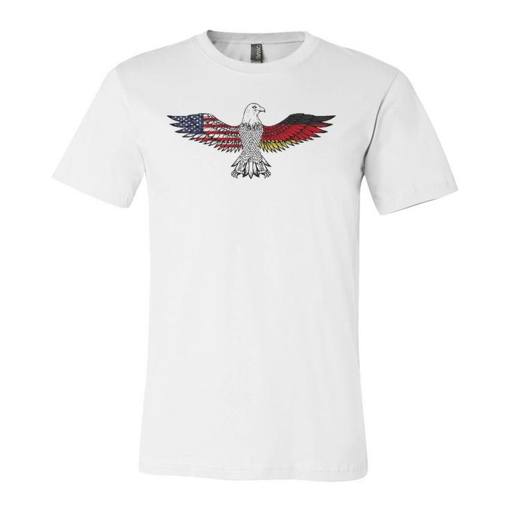 Eagle American German Flag American Grown German Roots Jersey T-Shirt